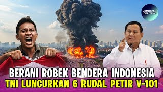 TNI ANGRY ‼️TORN INDONESIAN FLAG, IMMEDIATELY RESPONDED BY LAUNCHING 6 MISSILES