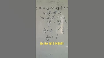 solving linear equations #ex5a #chapter5 #q11