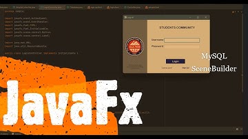 JavaFX project with MySQL Database Connection