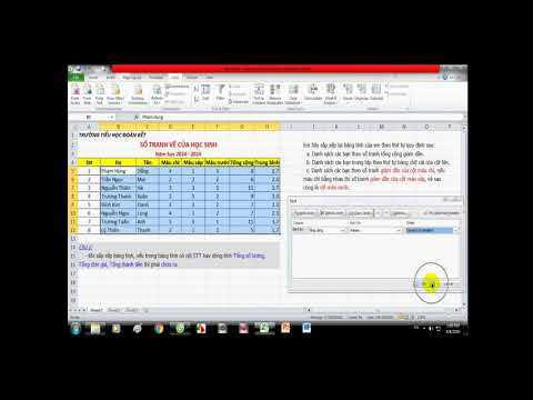 Tin học Khối 4 Tuần 26 Chủ đề 24 Sắp xếp dữ liệu_clip 2