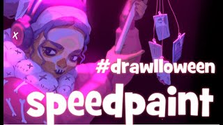 Speedpaint (Paint Tool SAI)  #Drawlloween Voodoo Druid in a Metropolis