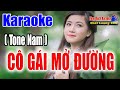 Cô gái Mở Đường || Bản Remix - Karaoke Tone Nam - Nhạc Sống Tùng Bách
