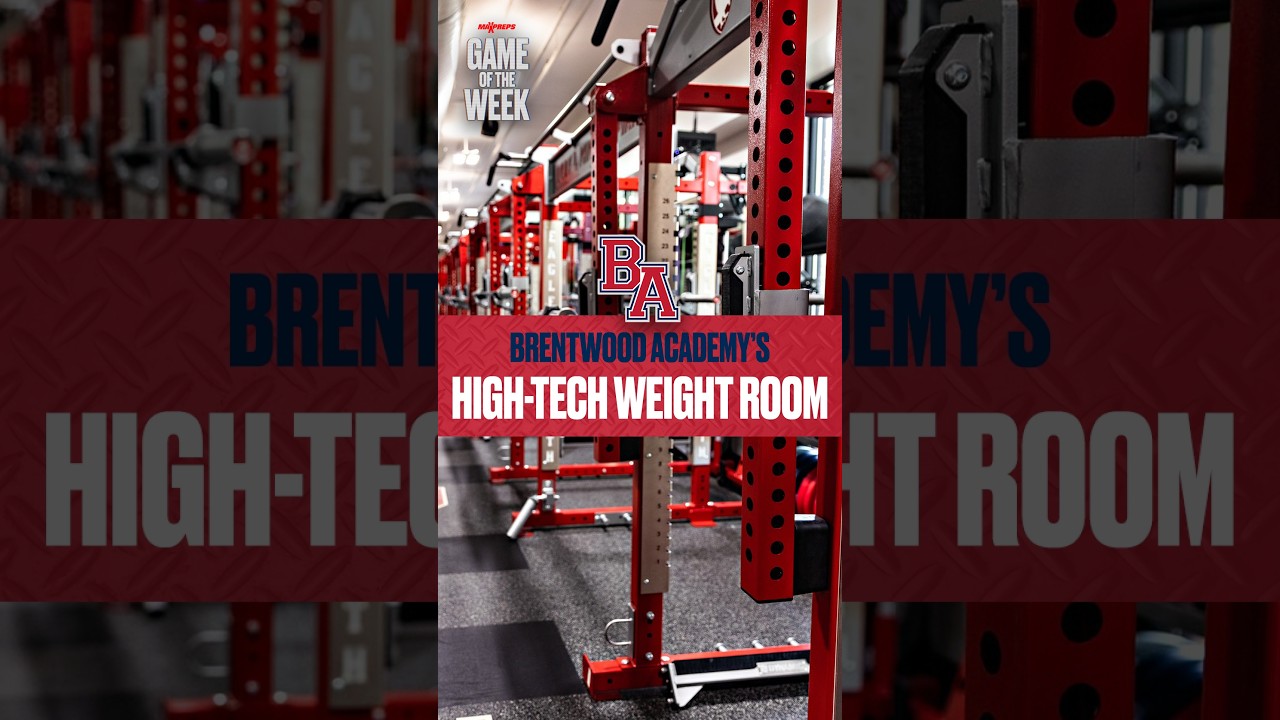 WATCH: Brentwood Academy (TN)'s High-Tech Weight Room 🏋️ #shorts