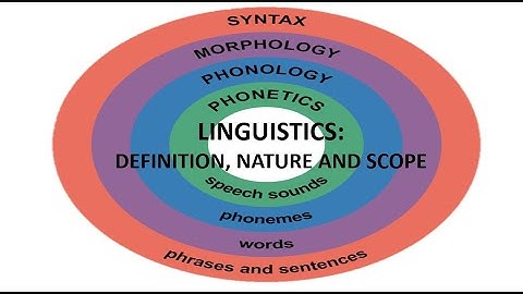 Linguistics: Definition, Nature and Scope (Part-2)
