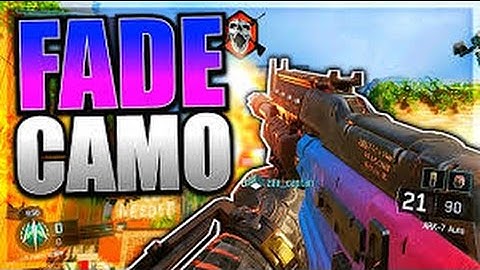 Call of Duty®: Black Ops III how to make a fade camo paintshop