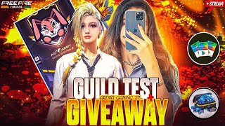 🔴FREE FIRE LIVE GIVEAWAY CUSTOM ROOMS FF LIVE GIVEAWAY &amp; GUILD TEST#FFLIVEGIVEAWAY #freefire #live