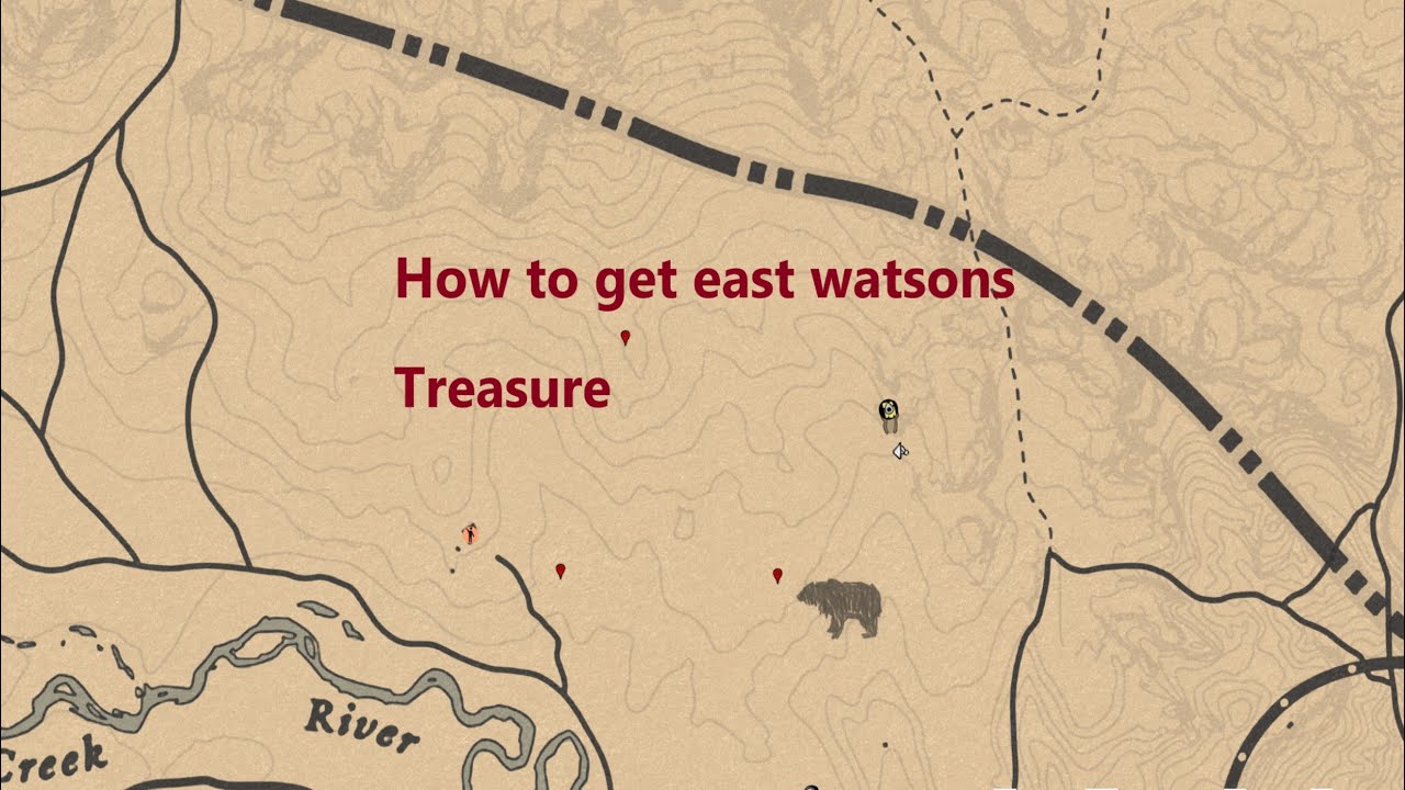 All East Watsons treasure locations - Red Dead Online