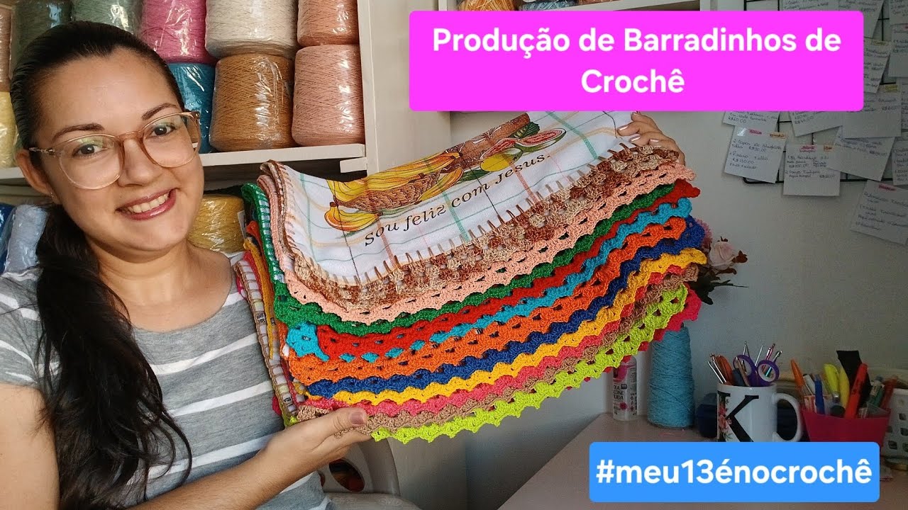 Crochet Edging Production #my13thsalaryisincrochet - YouTube