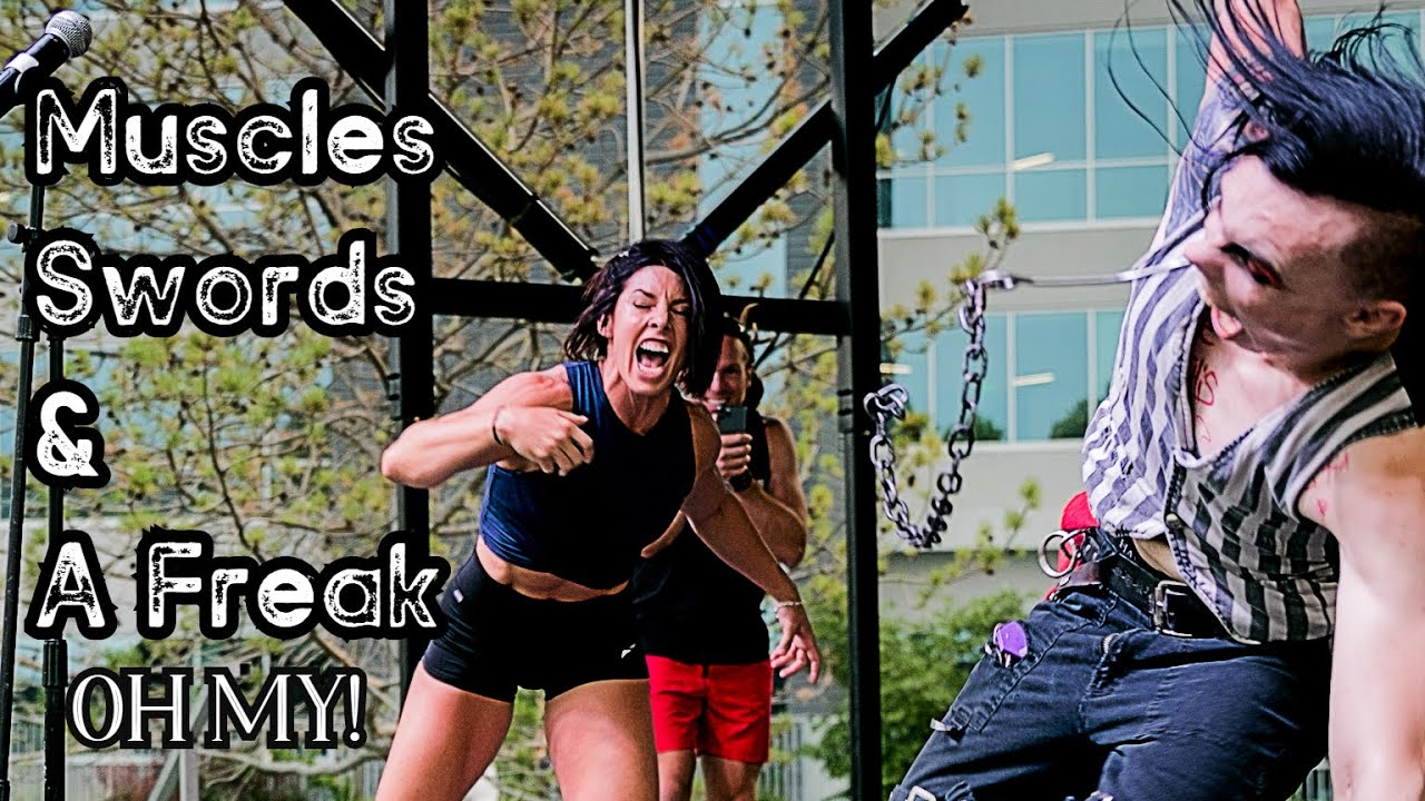 MUSCLES, SWORDS & A FREAK... OH MY (Fit Con 2020) | Adventure Vlog's