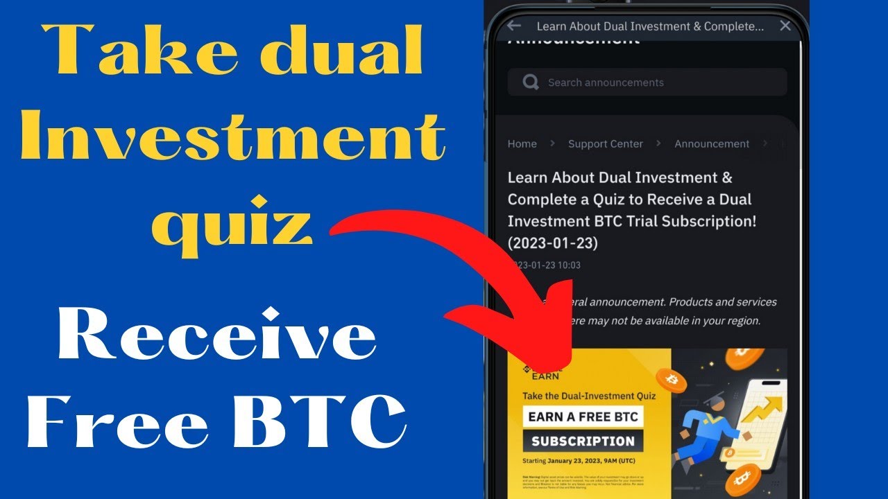 Learn About Dual Investment & Complete a Quiz to Receive a Dual