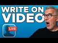 How to Write and Draw on Live Video!