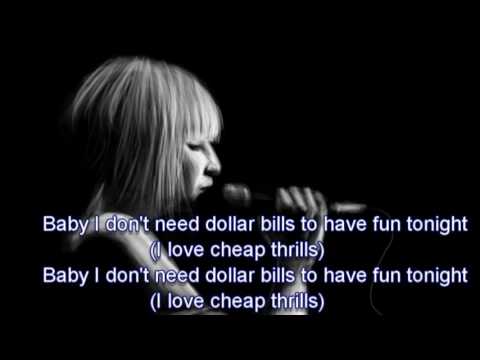 Sia Cheap Thrills Lyrics LyricsWay