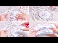 【ASMR】⛄️私流スノースライムの作り方❄️【音フェチ】눈슬라임을 만드는 방법 How to make Snow slimes No talking ASMR