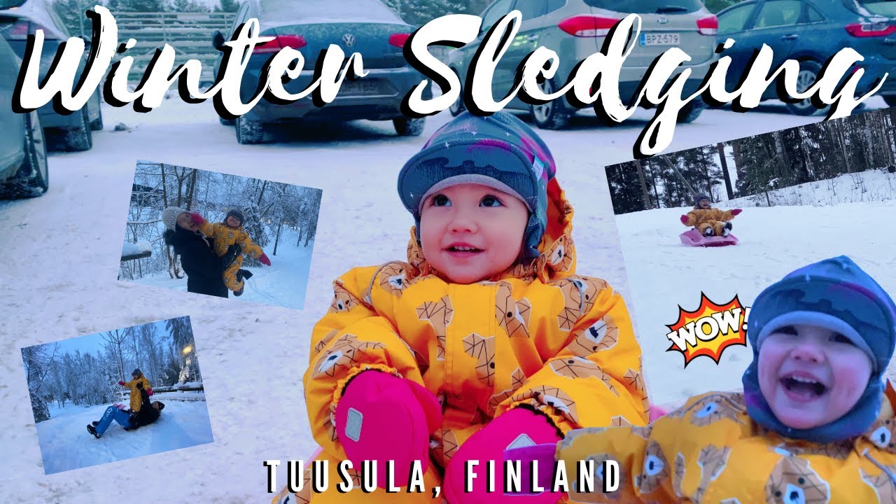 FUN WINTER SLEDGING IN TUUSULA, FINLAND USING FEIYUTECH G6 GIMBAL | THE NOMMIKS - VLOG # 15