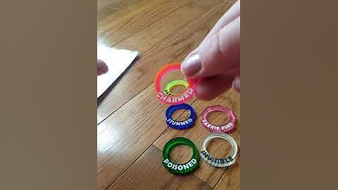 Dungeons and Dragons Condition Rings Unboxing