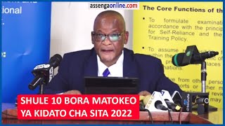 SHULE 10 BORA MATOKEO YA KIDATO CHA SITA 2022 NA WANAFUNZI 10 BORA MATOKEO YA KIDATO CHA SITA