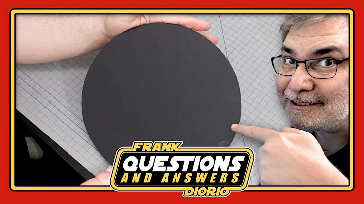 How to properly CUT Foamcore / Foam board outer and inner CIRCLES ?