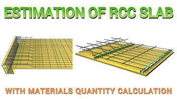RCC Slab Estimation | Materials Quantity Calculation