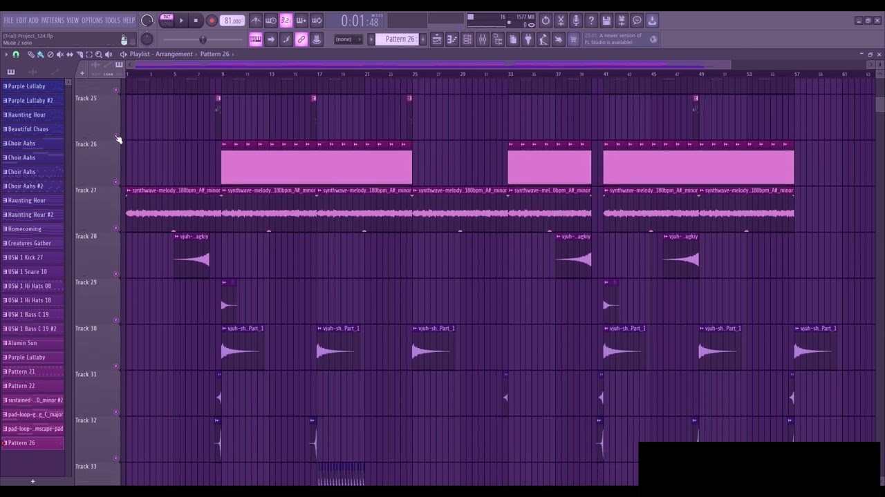 Navjaxx, VXLLAIN - Shattered Memories in FL Studio on standard FLEX plugin. Accuracy 70%