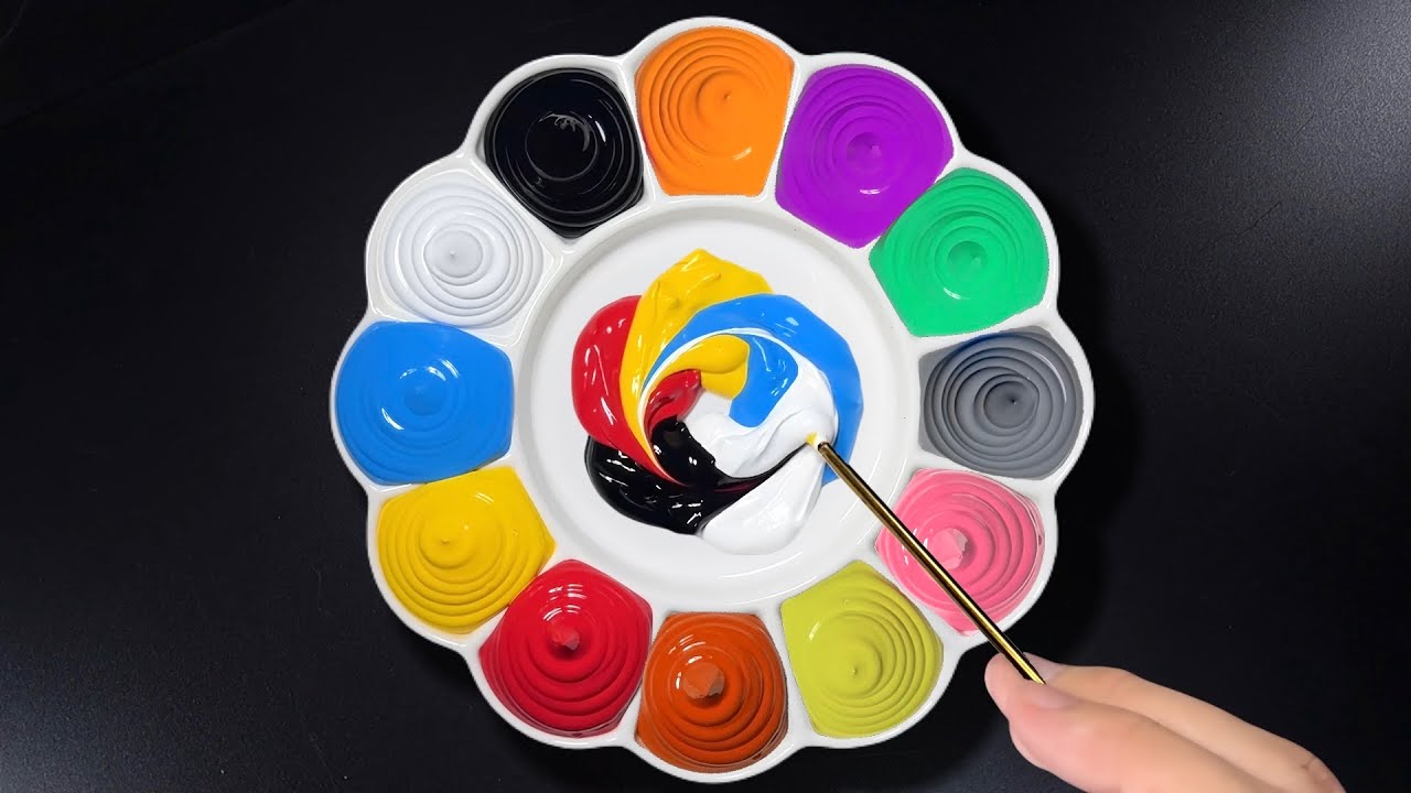 Making 8 Colors with Only 5 Primary Colors Red, Yellow, Cyan, White and Black | Color Mixing