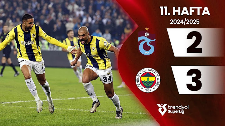 Trabzonspor (2-3) Fenerbahçe | 11. Hafta - Trendyol Süper Lig 2024/2025 Sezonu
