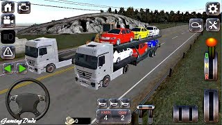 Actros Real Truck Simulator  - Car Transporter Semi Trailer - Android Gameplay FHD #2 screenshot 5