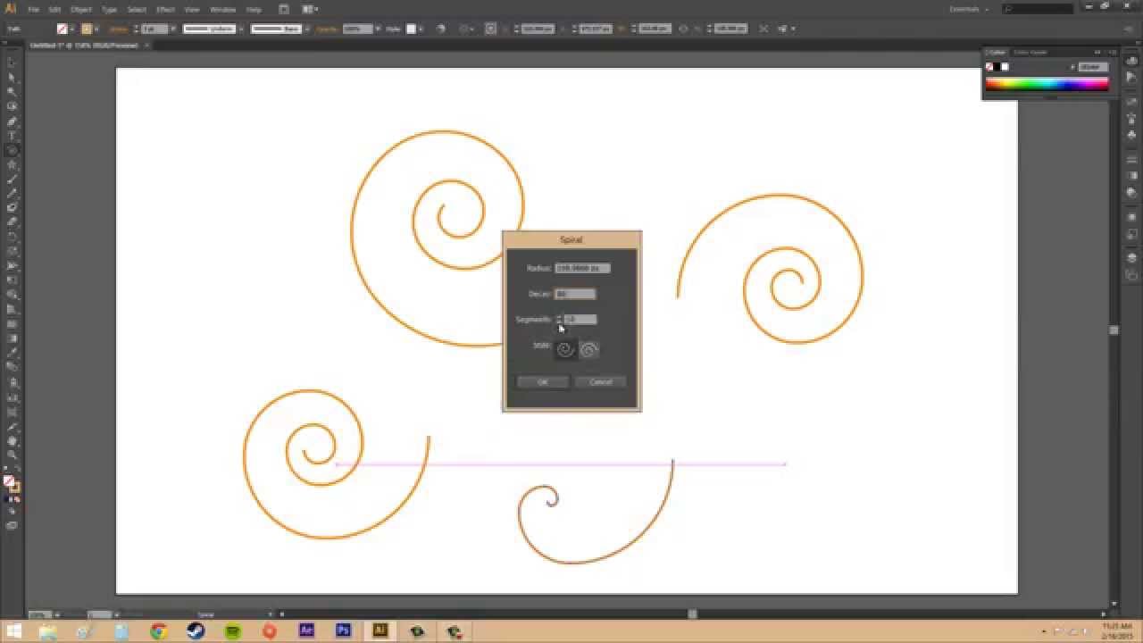 Adobe Illustrator CS6 for Beginners - Tutorial 24 - Spirals