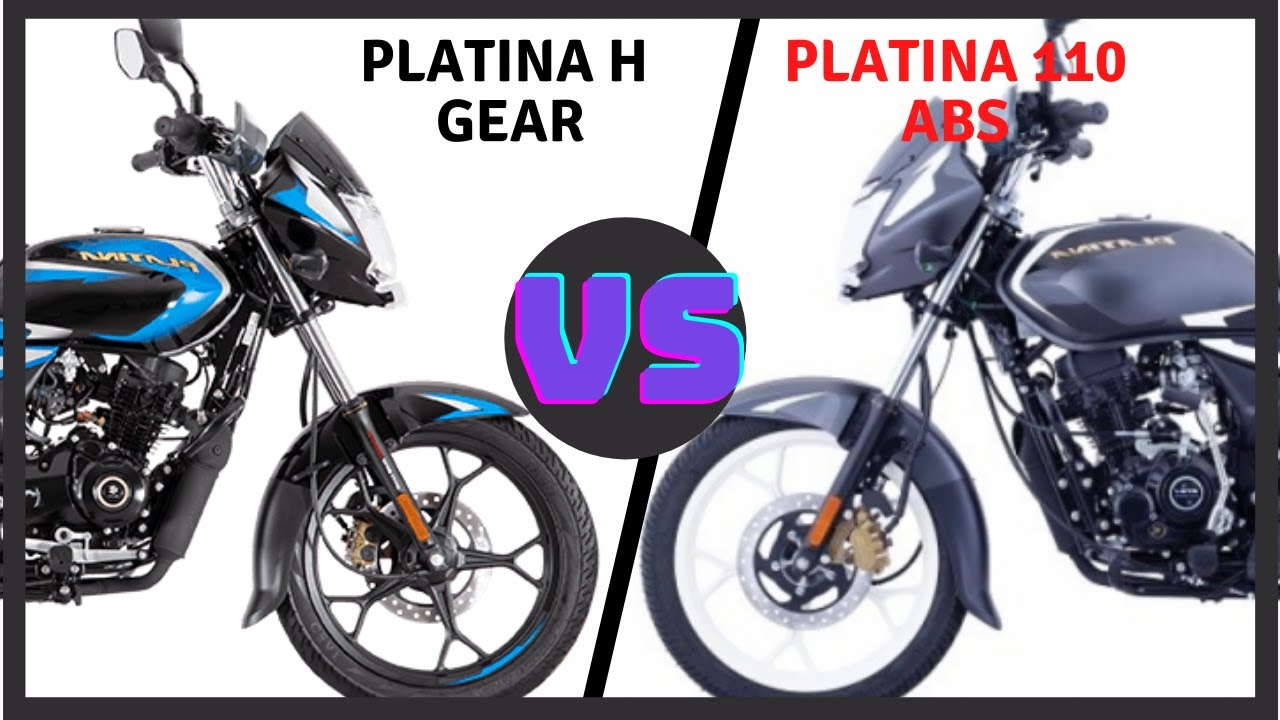 2021 Bajaj Platina 110 ABS vs Platina H Gear 110 BS6 Full Comparison