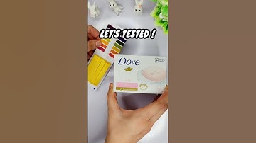 DOVE Pink Beauty Bar pH Test #shorts #shortsfeed #shortsvideo #dove #soap #skincare