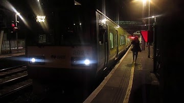 IE 8600 Class Dart 8 Car Departing Bray Station Bound For The Sidings At Night In The Dark !