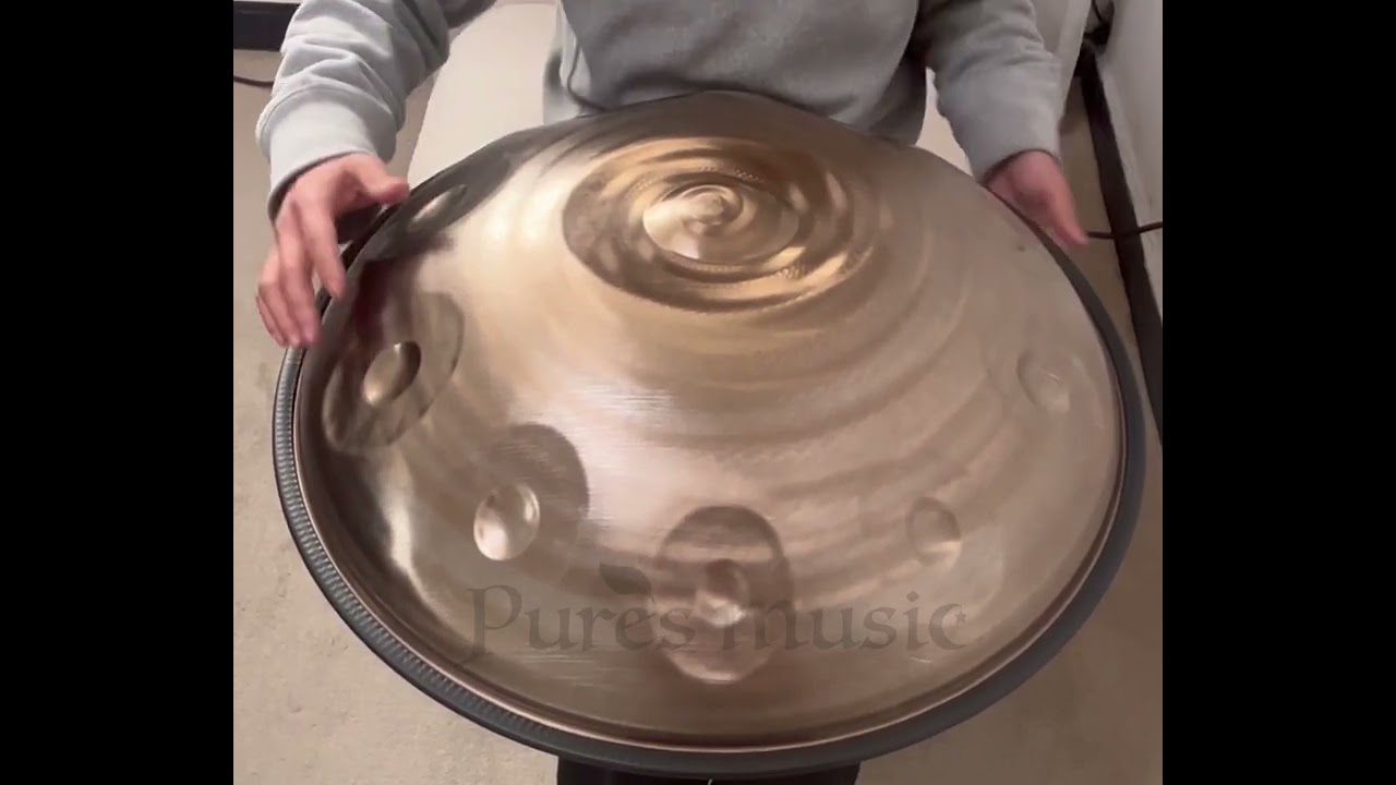 Handpan Drum D Kurd (10+4) (C3, E3, F3, G3) Customized scale  #handpanmaker  #handpanshop