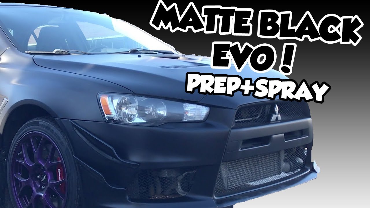 How To Spray Your Car Matte Black - Complete Process 