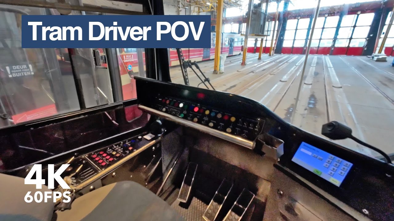 Preparing a GTL tram for line service | 🚊 4K Tram Driver POV | 🇳🇱 The Hague | BN GTL8