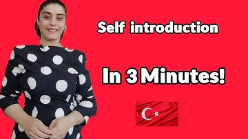 learning Turkish|how"introduce yourself"in Turkish language!