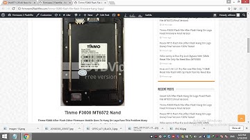 Tinmo F3000 MT6572 After Flash Hang On Logo Problem Done File