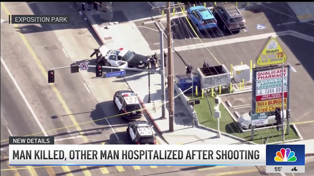 Gunman sought after deadly double shooting in South LA - YouTube