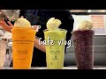 (Sub)🥑🫐홍시&아보카도&블루베리🫐🥑 / 💪🏻건강(?)한 음료들💪🏻 / cafe vlog / 카페 브이로그 / 더리터 / asmr