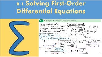 8.1 Solving first order differential equations (FP1 - Chapter 8: Numerical methods)