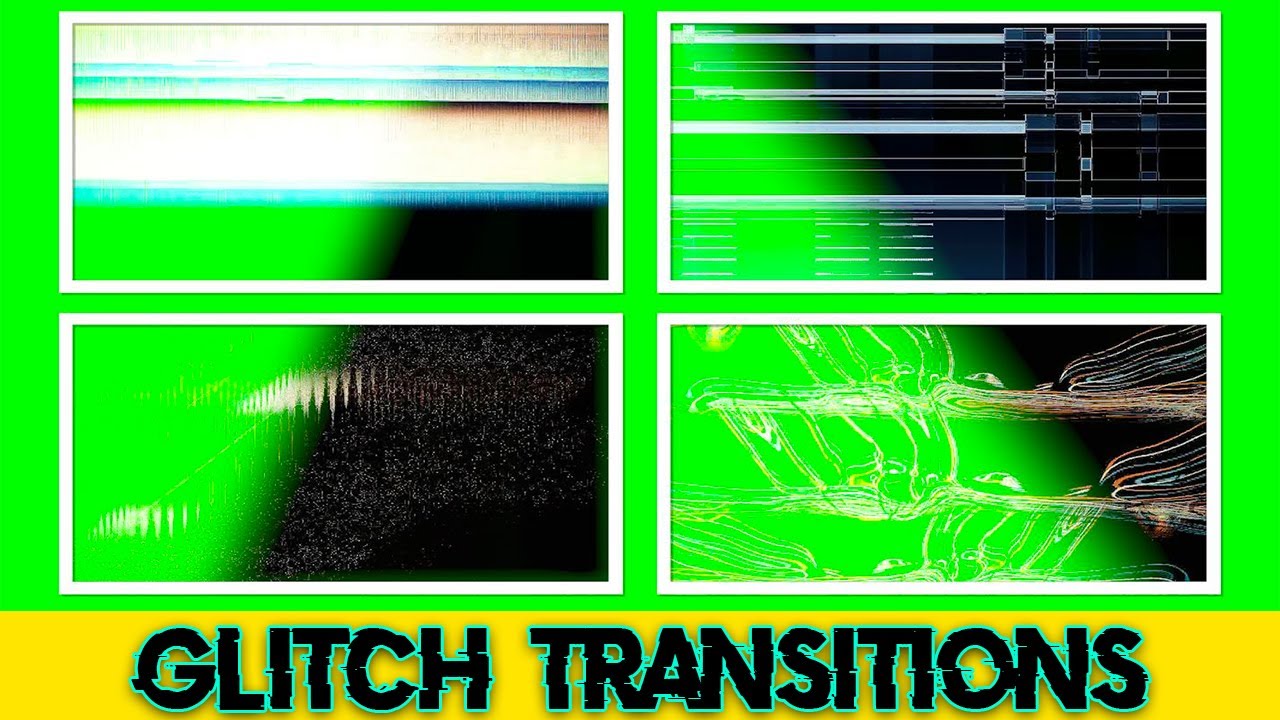 Blue / Green Screen Transition - Trippy Glitch FX