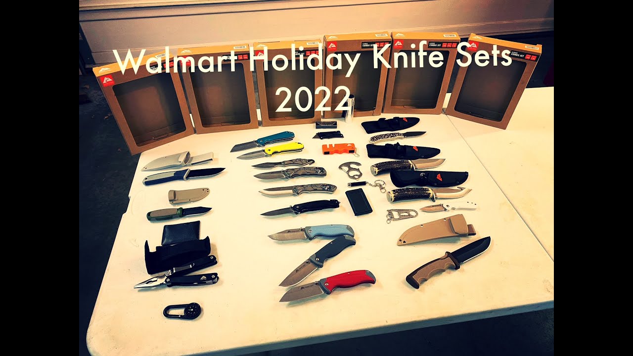 Walmart Holiday Knife Gift Sets 2022 thelefthandedshooter99 YouTube