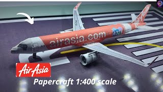 Make an A321neo Air Asia || HS-EAA || Papercraft 1:400 ||
