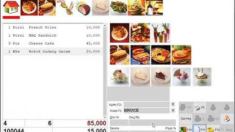 Contoh transaksi di Program ISX / POSX