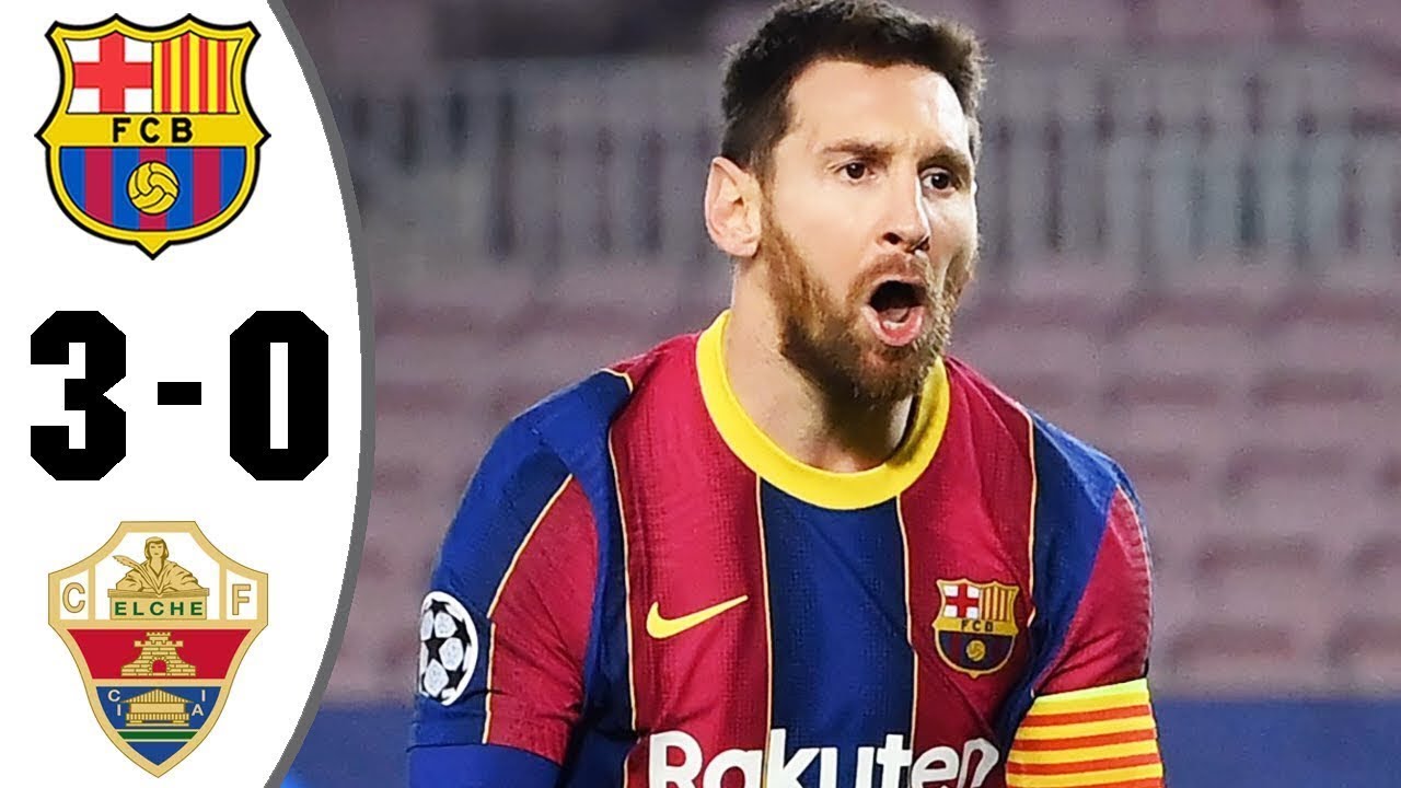 Barcelona vs elche 3-0 all goals & extended highlights 2021 - YouTube