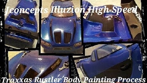 JConcepts Illuzion High-Speed Traxxas Rustler Body Painting Process (Part 3)  Installing Light Kit
