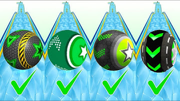 Sky Rolling Ball 3D VS Going Balls 🔥 Ultimate Speedrun Race | Android & Ios Games