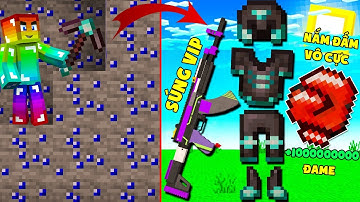 MINI GAME : CUỘC CHIẾN ĐÀO SAPPHIRE MINECRAFT ** NẮM ĐẤM VÔ CỰC VÀ KHẨU SÚNG SƠN TĂNG DAME CỦA NOOB