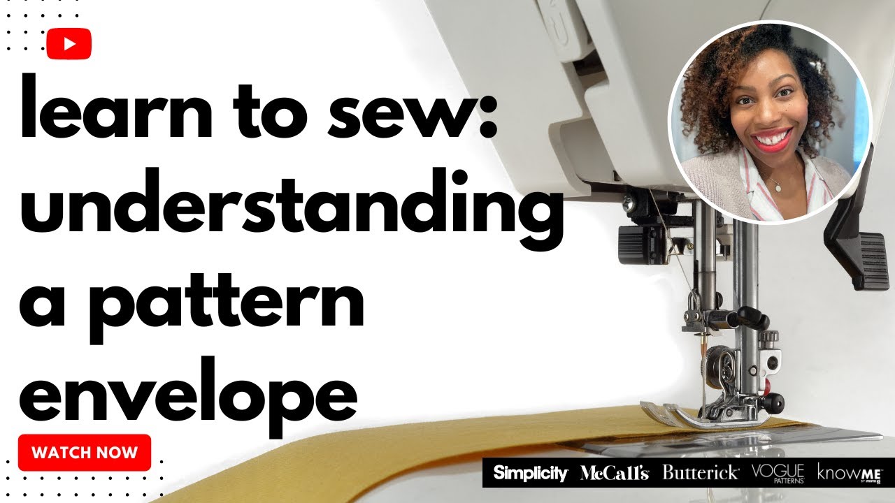 Envelope Pattern Graph Learn to Sew: Understanding a Pattern Envelope - YouTube