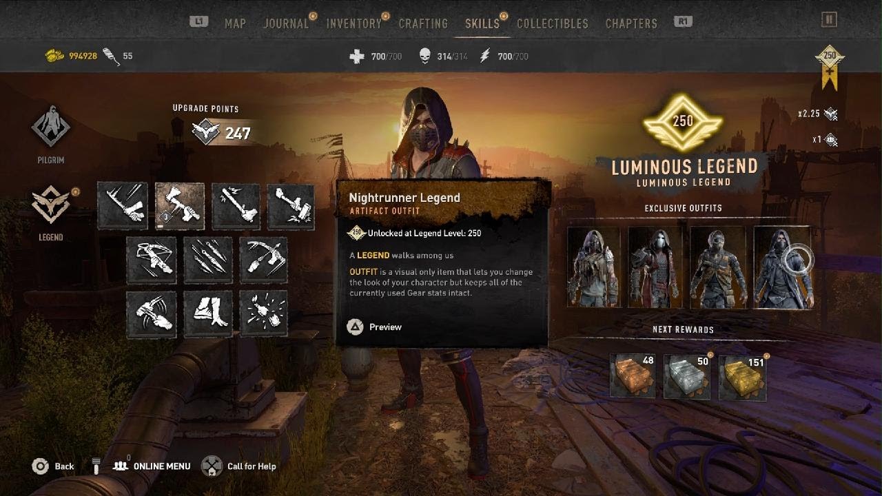 Dying Light 2 Level 250 glitch??