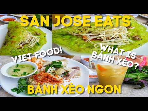 SAN JOSE EATS | Banh Xeo Ngon | How to Eat Banh Xeo
