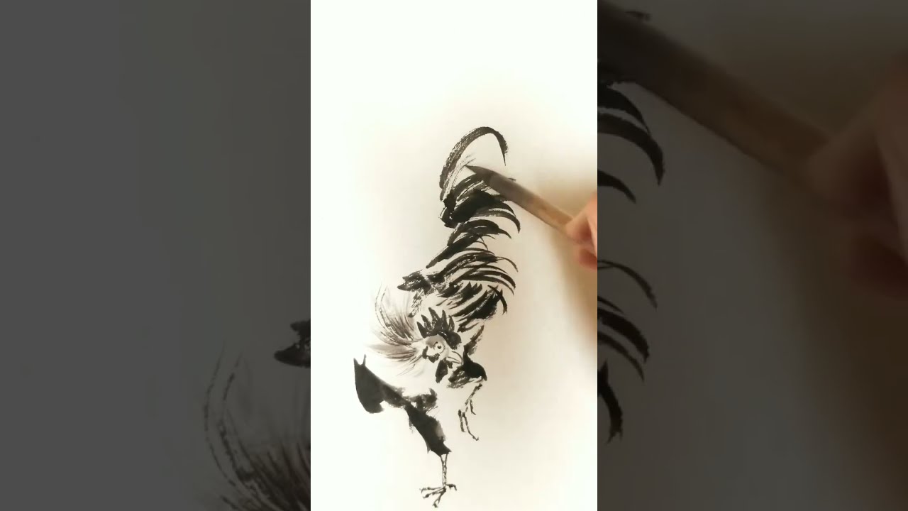 水墨画で鶏を描く｜ 若冲から感じる“気韻生動”の美 ｜ 和樂web 美の国